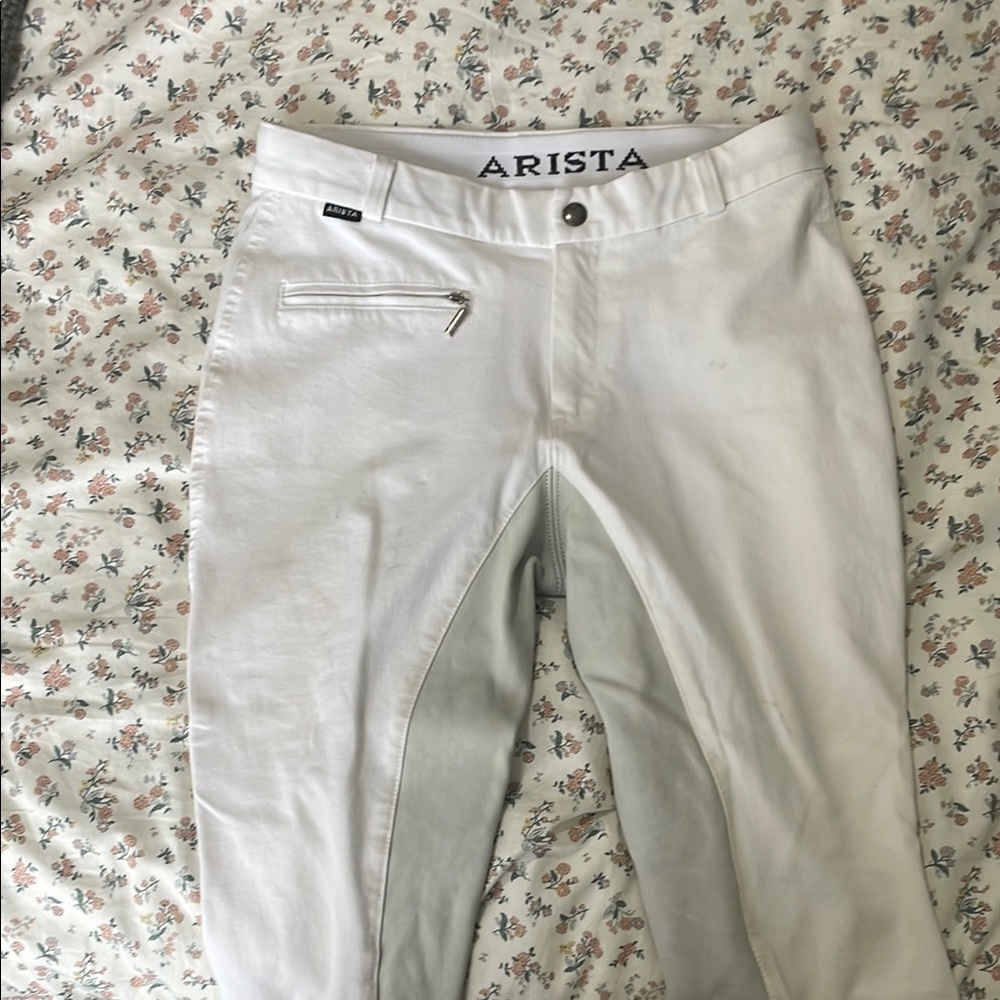 Arista White Riding Pants 28 R - Picture 4 of 7